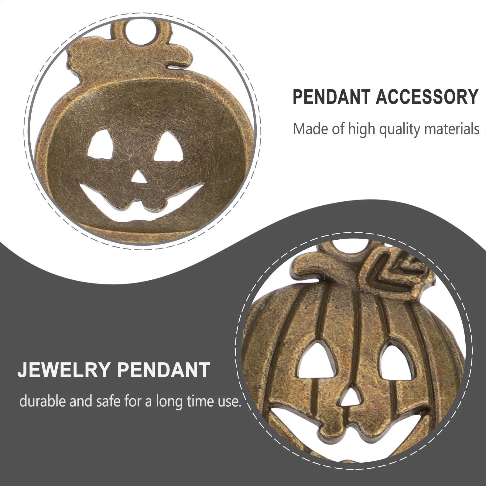 

100Pcs Pumpkin Pendant Charms Alloy Halloween DIY Jewelry Supplies Necklace Earrings Making Craft Pumpkin Design Pendants