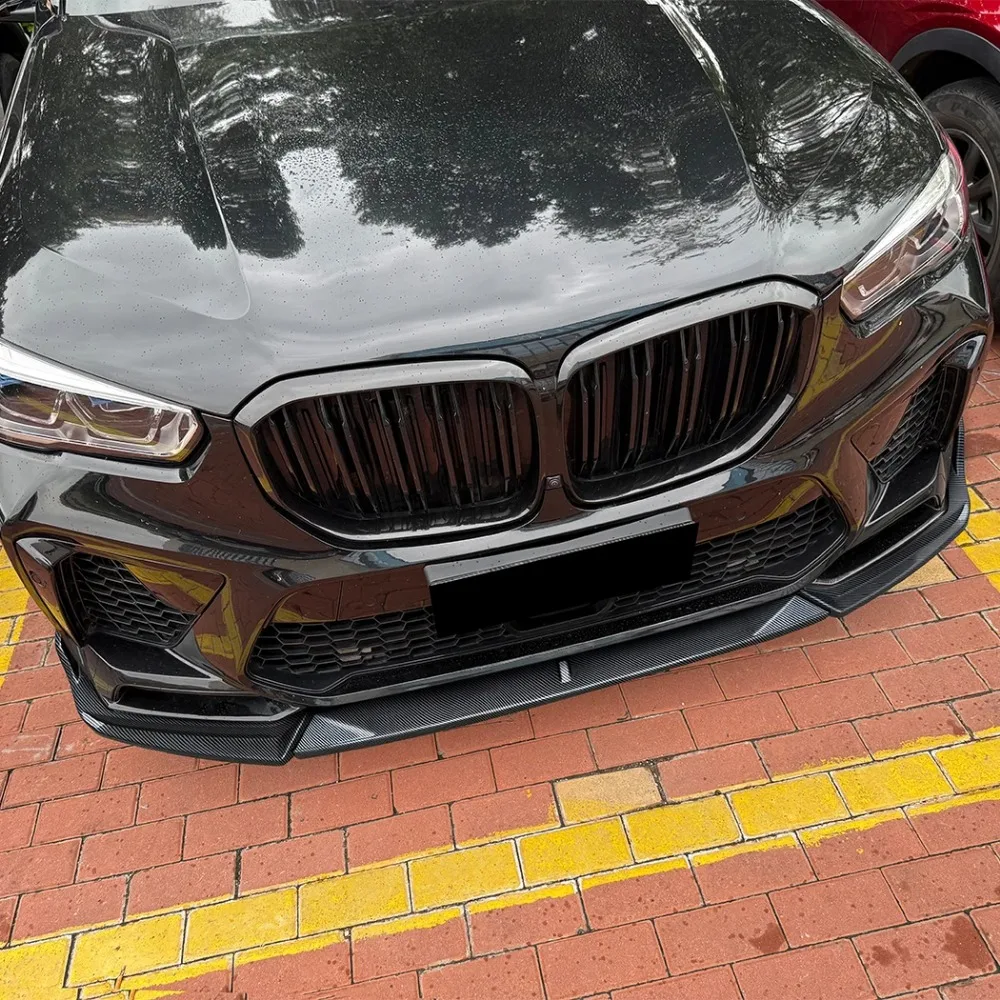 

For BMW X5M F95 2020-2023 Front Bumper Lip Spoiler Splitter Diffuser Body Kit Tuning ABS Canard Lip Protector Cover