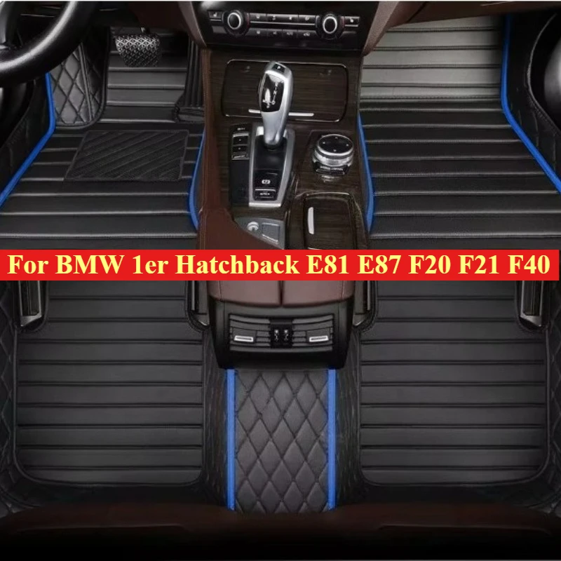 Custom Car Floor Mats For BMW 1er Hatchback E81 E87 F20 F21 F40 2004-2025 All Weather Auto Accessories Foot Carpets Rugs Pads-
