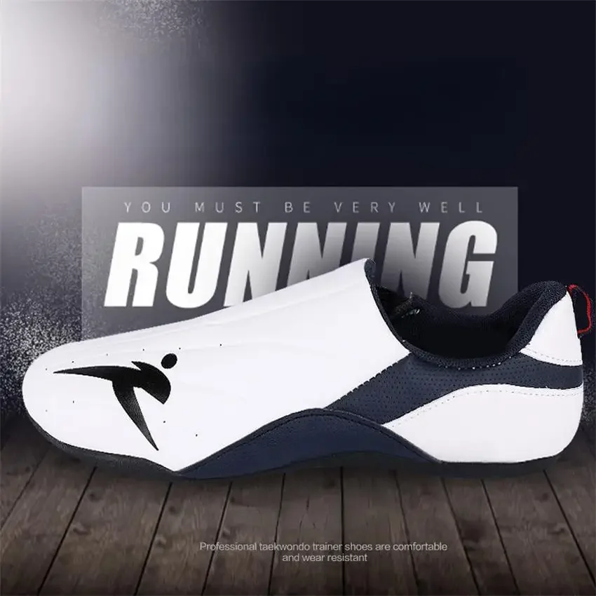 Erwachsene Kinder Verschleißfeste Taekwondo-Trainerschuhe Karate-Turnschuhe Dicke weiche Sohle Atmungsaktive Männer Kampfsport Kung Fu Boxschuh – Detail 11