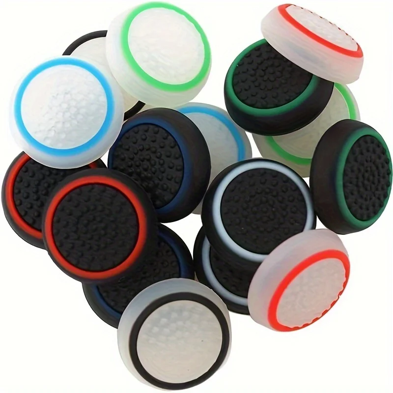 Silicone Thumb Stick Grip Caps Anti-slip Joystick Cover For PS5 PS4 Xbox Series X/S One Controller Analog Stick Protector Game A
