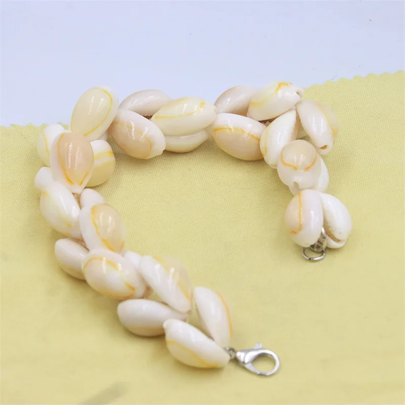 Gioielli esagerati Bohemia Natural Sea Snail Shape Shell Bead Making bracciale Design per Charm accessori regalo per feste da donna fai da te