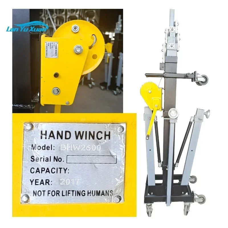 Customized Height Heavy  Crank Speaker Truss Lifting Stand for Events Hanging Lights and Speaker