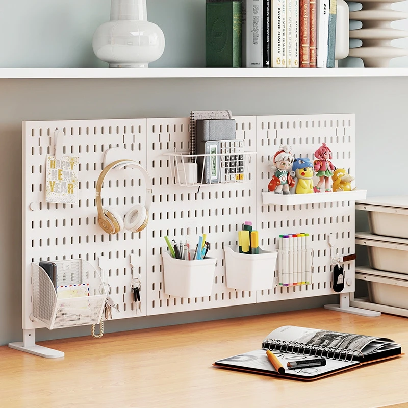 

Adjustable Height Standing Storage Rack,household Office Desk Hook Board,vertical Storage Rack Without Drilling To Free Up Space