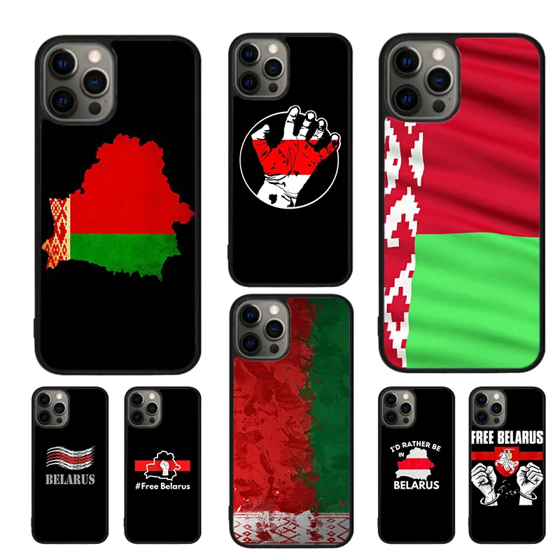 Belarus Flag Coat of Arms Phone Case For iPhone 16 15 14 11 12 13 mini Pro  XR XS MAX Plus coque Cover Shell