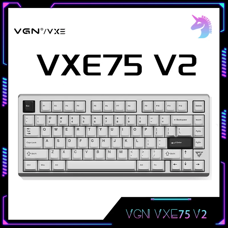 

Vgn Vxe75 V2 Mechanical Keyboard 3mode Aluminum Alloy Low Latency Hot Swap Smart Speed X Rgb Customized Gaming Keyboard Laptop