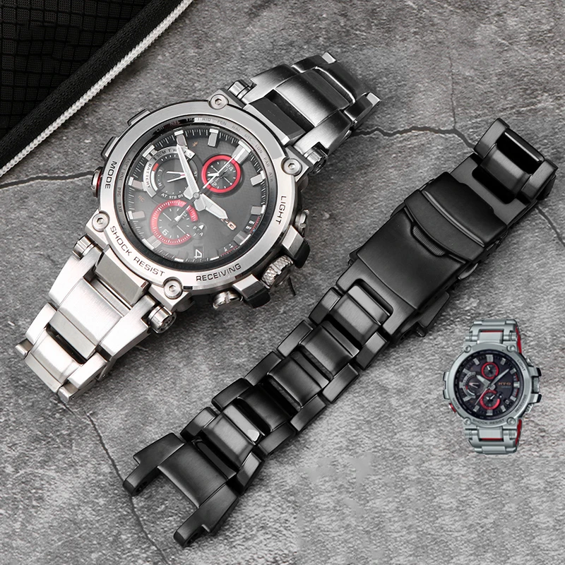

Ремешок для часов из нержавеющей стали для Casio G-Shock, однотонный металлический ремешок для часов, сменный браслет для мужчин, серебряные аксессуары