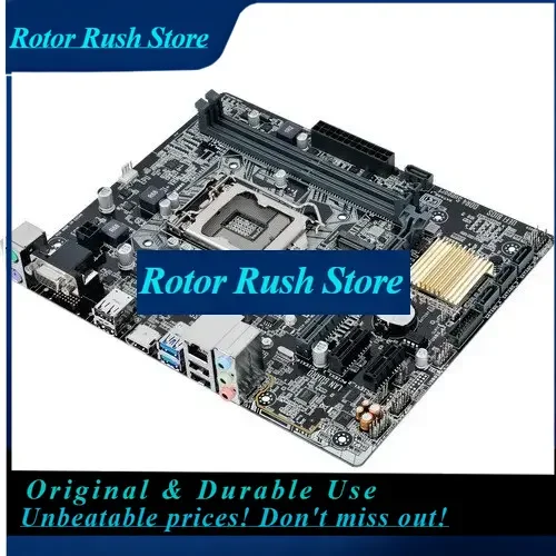 RoRuSAsus H110M-E/M.2 Motherboard LGA 1151 Intel H110 DDR4 32G Support I3-6100 I3-7300 I5-6500T I5-7600 Cpu M.2 Micro ATX