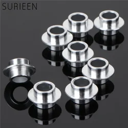 SURIEEN 8Pcs/Lot Aluminium Skate Bearing Spacers Skate Wheel Replacement Bearing Bushing For Roller Skates Skating Parts Silver