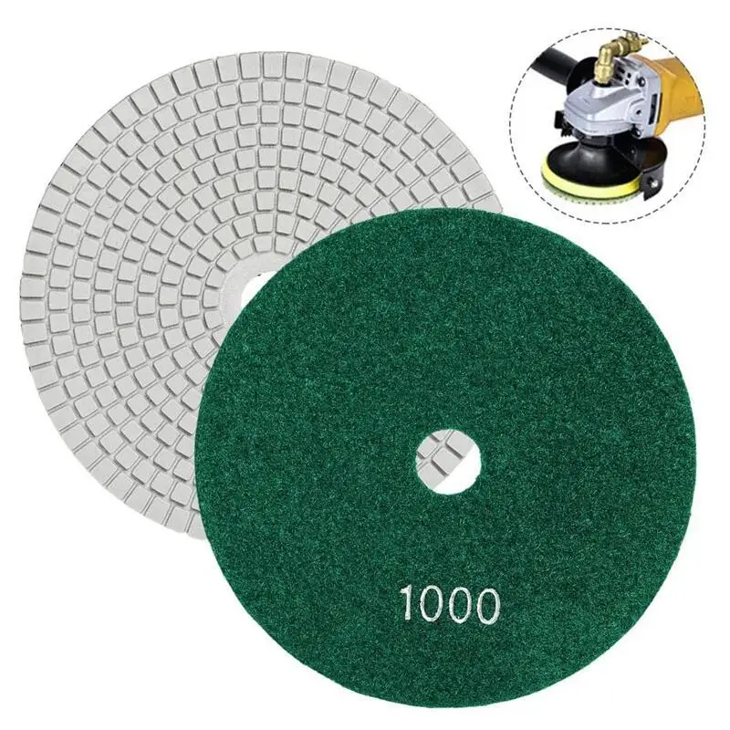 8 inch 200mm Wet Granite Diamond Polishing Pads For Concrete Sander Marble Countertop Floor Glass Quartz Polish Sanding Disc 1PC