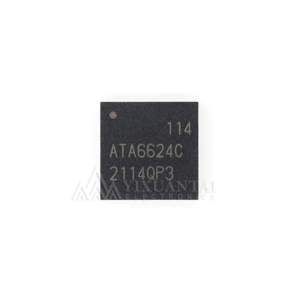 1PCS/LOT NEW Original ATA6624C-PGQW  ATA6624C-PGQW-1  Marking:  ATA6624C  IC TRANSCEIVER 1/1 20VQFN QFN20