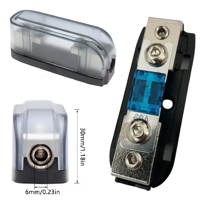 30-150A Car Stereo Fuse Holder Fuse Box Power Distribution Block