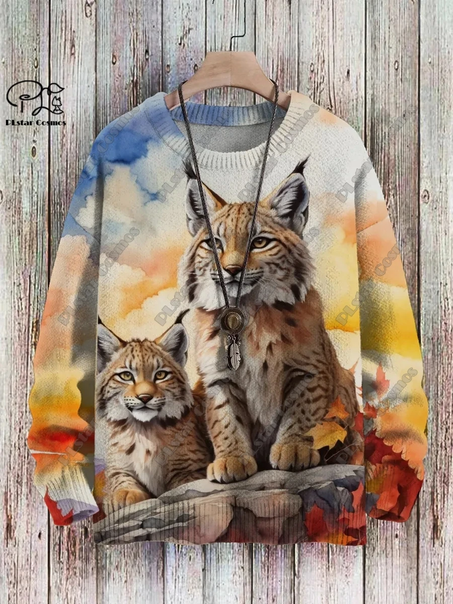 Plstar Cosmos Nieuwe 3d Geprinte Dieren Serie Schattige Kat En Hond Cheetah Patroon Lelijke Trui Winter Straat Casual Unisex