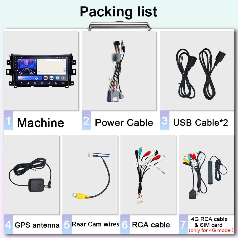 10 "أندرويد السيارات لنيسان نافارا فرونتير NP300 2015 - 2024 الوسائط المتعددة راديو السيارة مشغل فيديو BT نظام تحديد المواقع والملاحة شاشة QLED