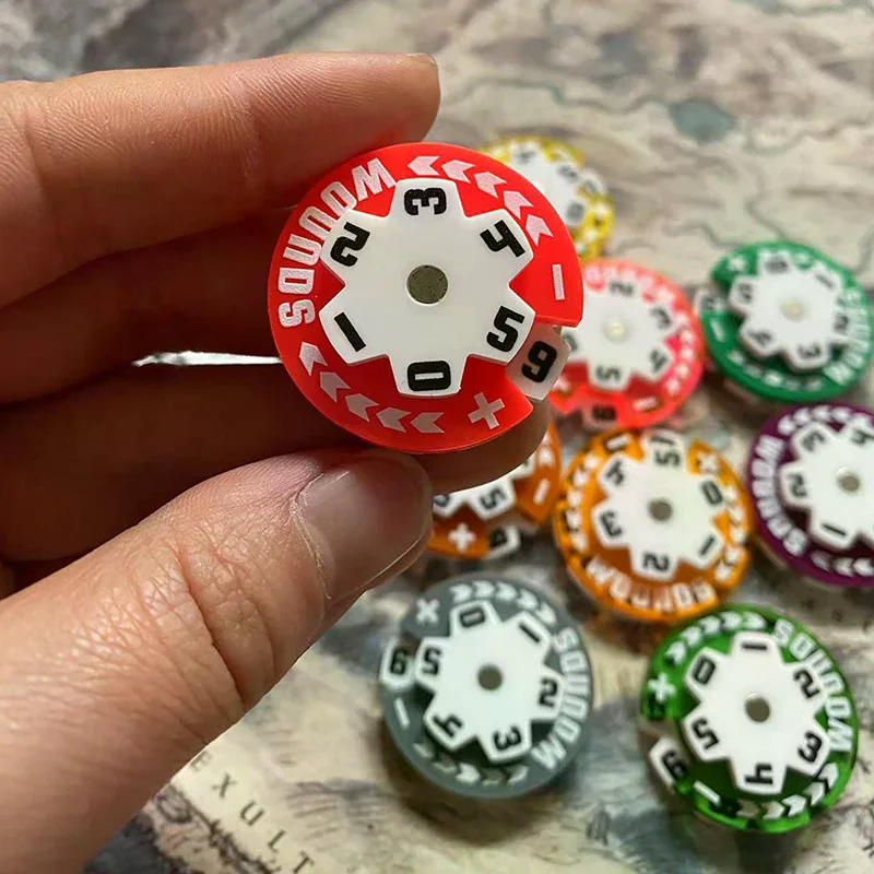 

Compact Health Tracker; Multicolor 32MM Circular Counter; Acrylic Wound Tally Tracker; 0-59 Range; 1PC