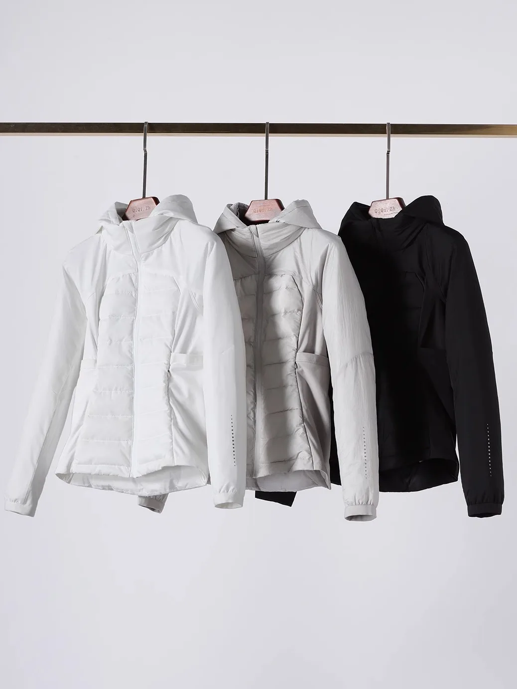 Lightweight Warm 90 White Goose down Detachable Hooded Slim Fit Spor Women's down Jaet Spor Commute Sle Thin Long Sve