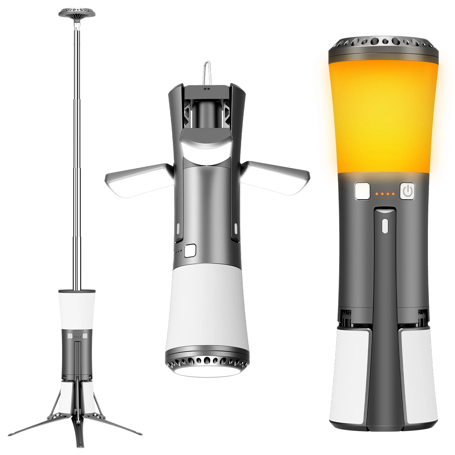 

Temporary Work Led Lamp 20W IP65 Waterproof Smart Light for Hiking, Camping and Fishing Work Light Rechargeable