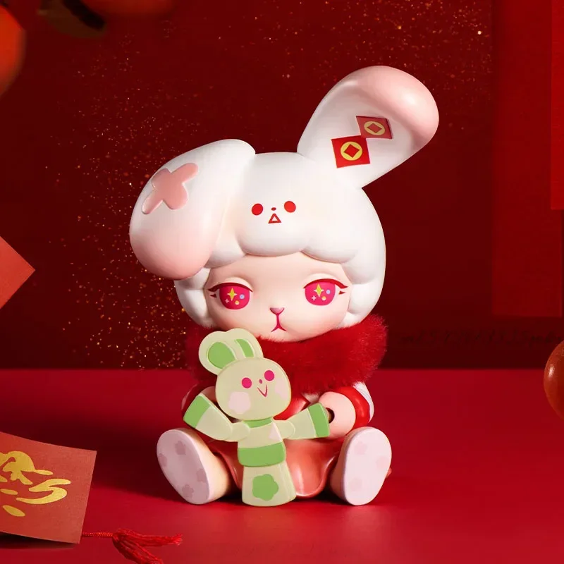 POP MART Skullpanda Three, Two, One! Happy Chinese New Year Blind Box Mystery Box Doll Cute Anime Figure Guess Bag Toys Desktop