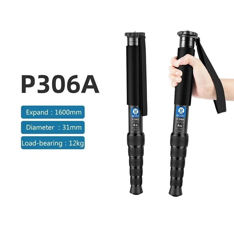 

Professional Monopod Camera Stand Aluminum Walking Stick Lightweight Monopod Travel Shooting for DSLR Camera Video