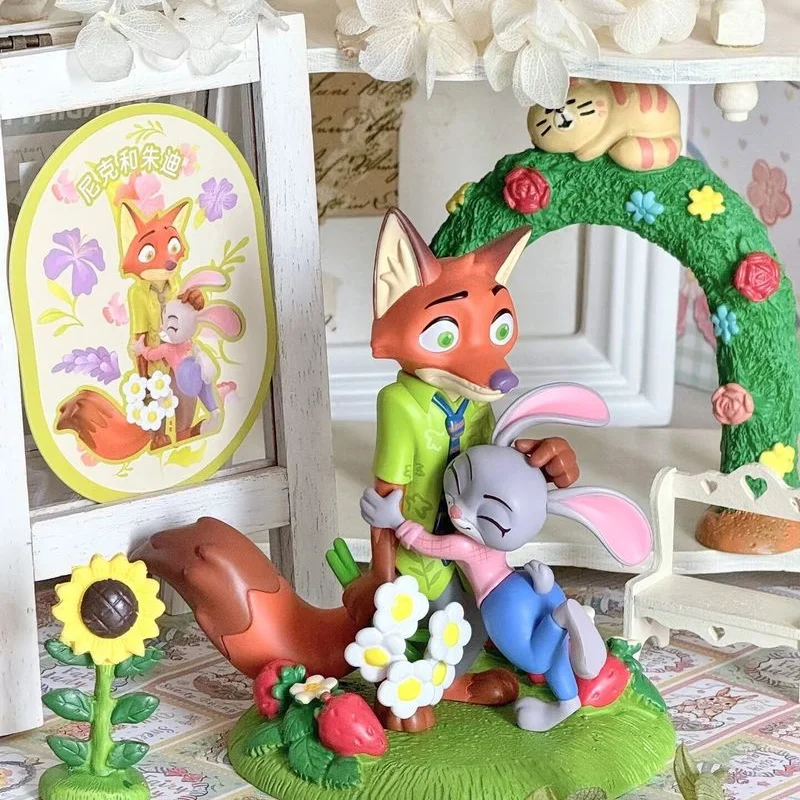 Новая натуральная сумасшедшая животное город цветочный язык мировая серия слепая коробка Ник Джуди милая фигурка настольное украшение подарки на день рождения