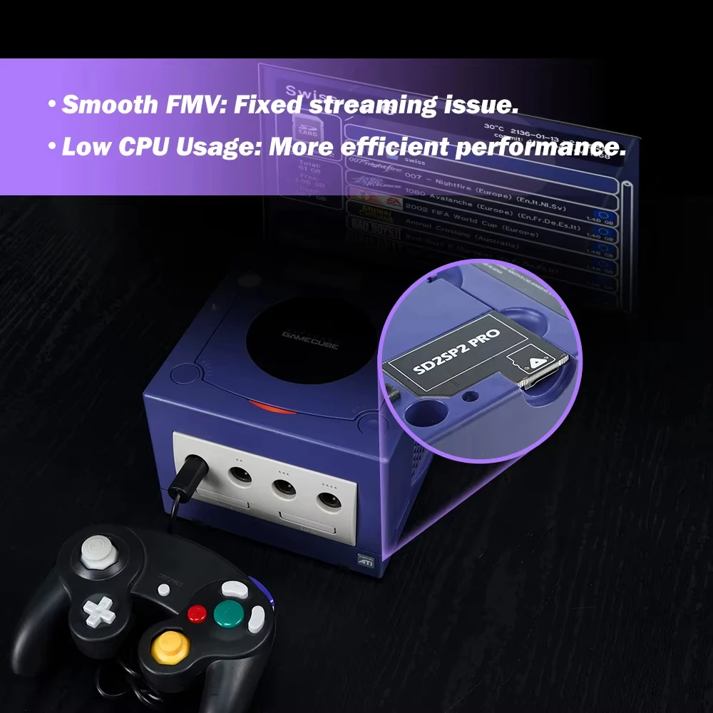 For Nintendo V1.3 SD2SP2 Pro SD Card Adapter TF SD Card Reader SD2SP2 Pro For Gamecube NGC NTSC PAL Serial Port 2 Adapters