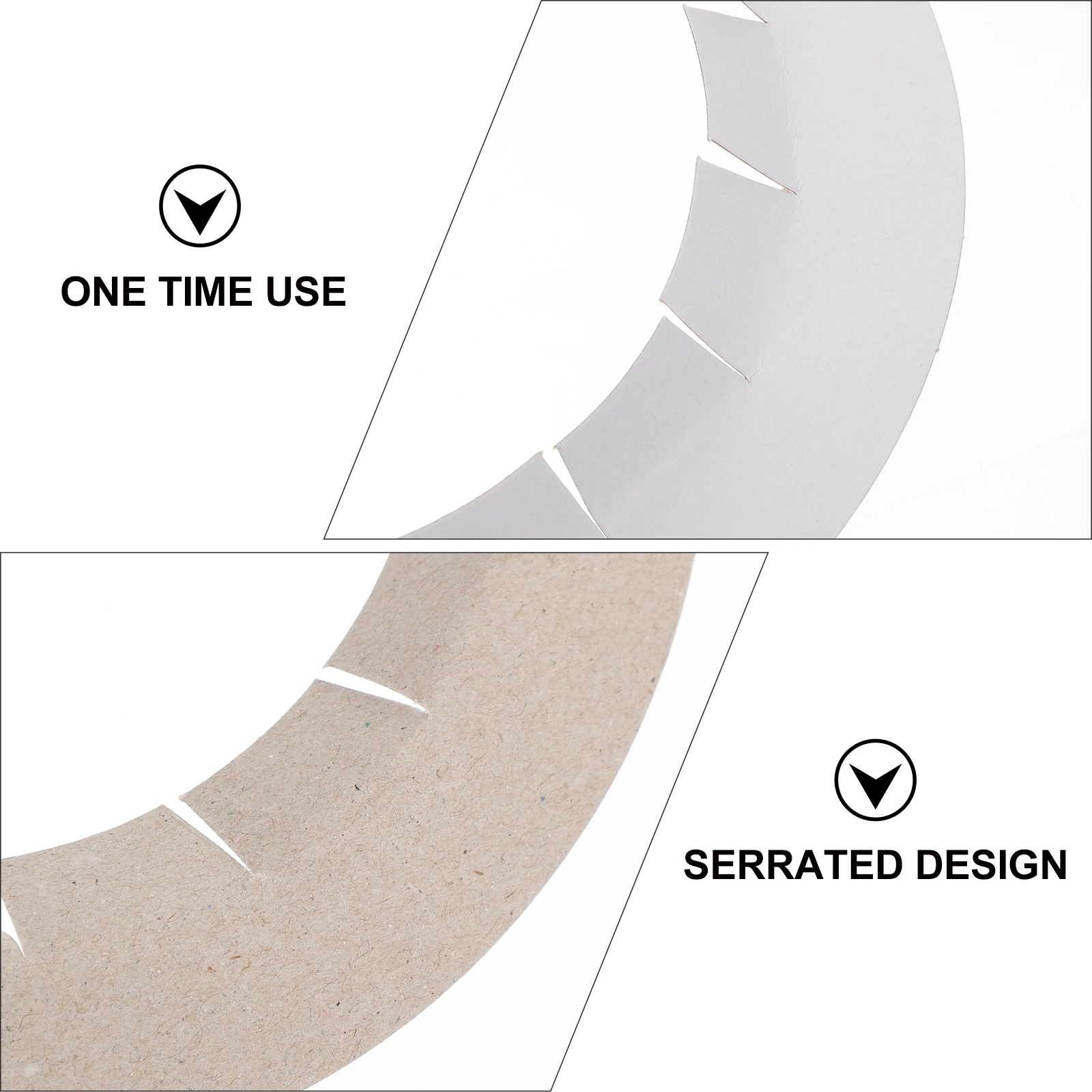 

30PCS White fouling Pads for Wax Machine Long term Serrated Spill Proof Protection Paper Waxing Machine Spill Proof Pads