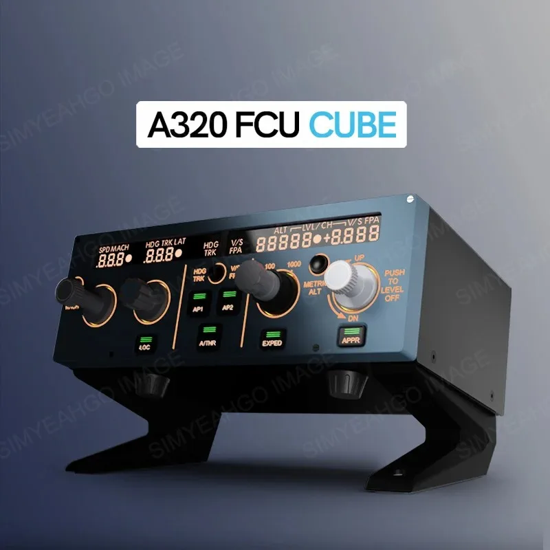 Painel de unidade de controle de vôo A320 FCU CUBE X-Plane MSFS P3D Simulador de jogo para jogos de simulação de vôo de PC Plug and Play