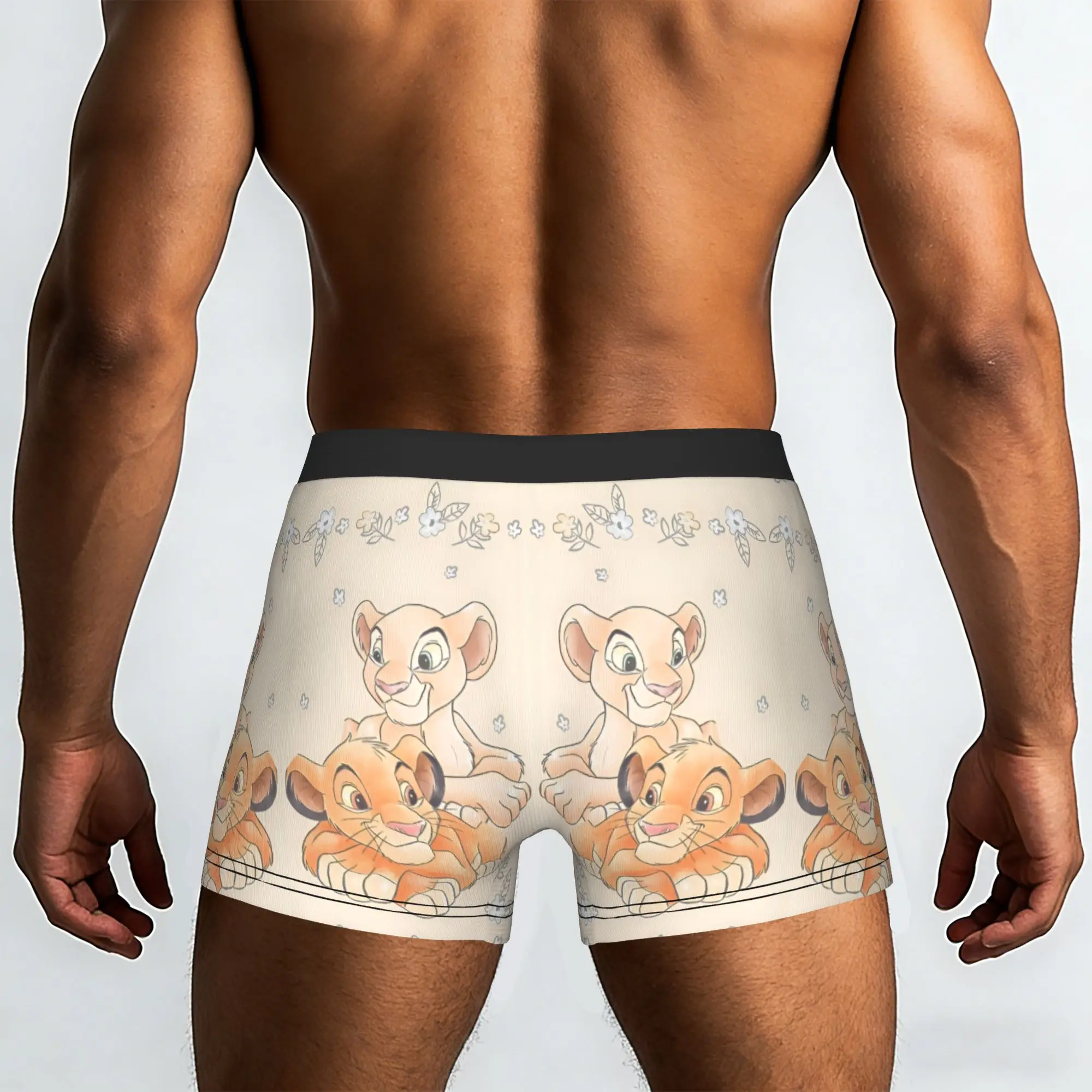 Customized Male Fashion The Lion Cartoon K-Kings Underwear Anime Boxer Briefs Breathable Shorts Panties Underpants