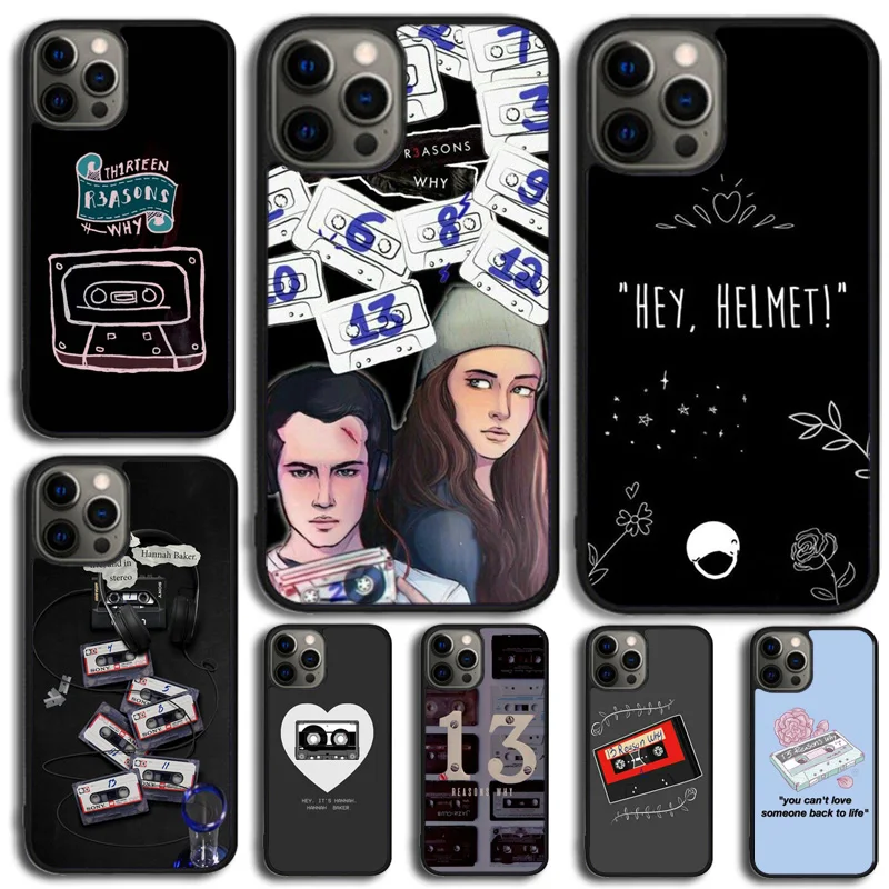 13 Thirteen Reasons Why Phone Case Cover For iPhone 15 16 14 Plus 11 12 mini 13 Pro Max Apple X XR XS max