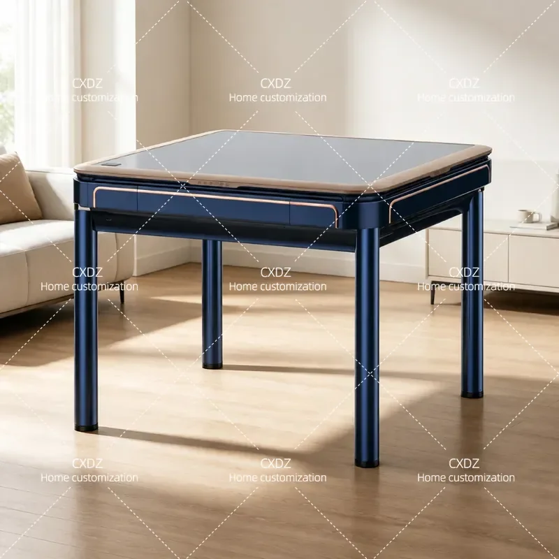 Fully Automatic Mahjong Table Dual Purpose Dining Table Household Electric Mahjong Machine for Chess and Card Games