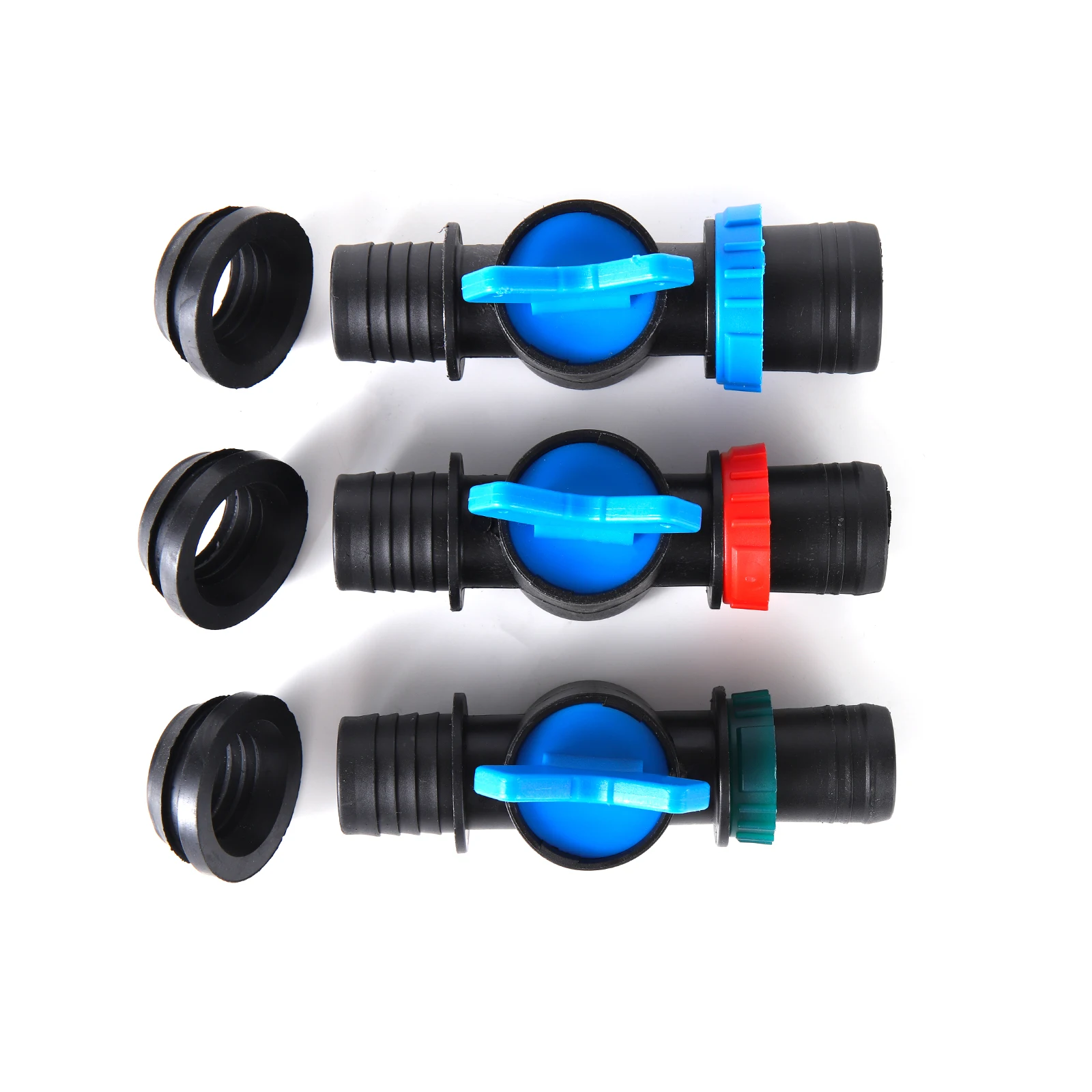 25/28/32mm Drip Irrigation Pipe Valve Connector Barb Switch Valve Drip Pipe Parts Drip Irrigation Or Sprinkler System Barb Conne