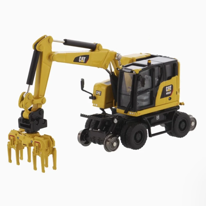 DM Diecast 1:87 Scale CAT M323 Multi-function Excavator Alloy Model 85612 Finished Collection Decoration Gift Toy Static Display