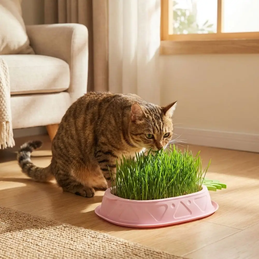 Pineapple Shape Cat Grass Planting Box Removable Soilless Hydroponic Cat Grass Planter Plastic Cat Grass Germination Kit