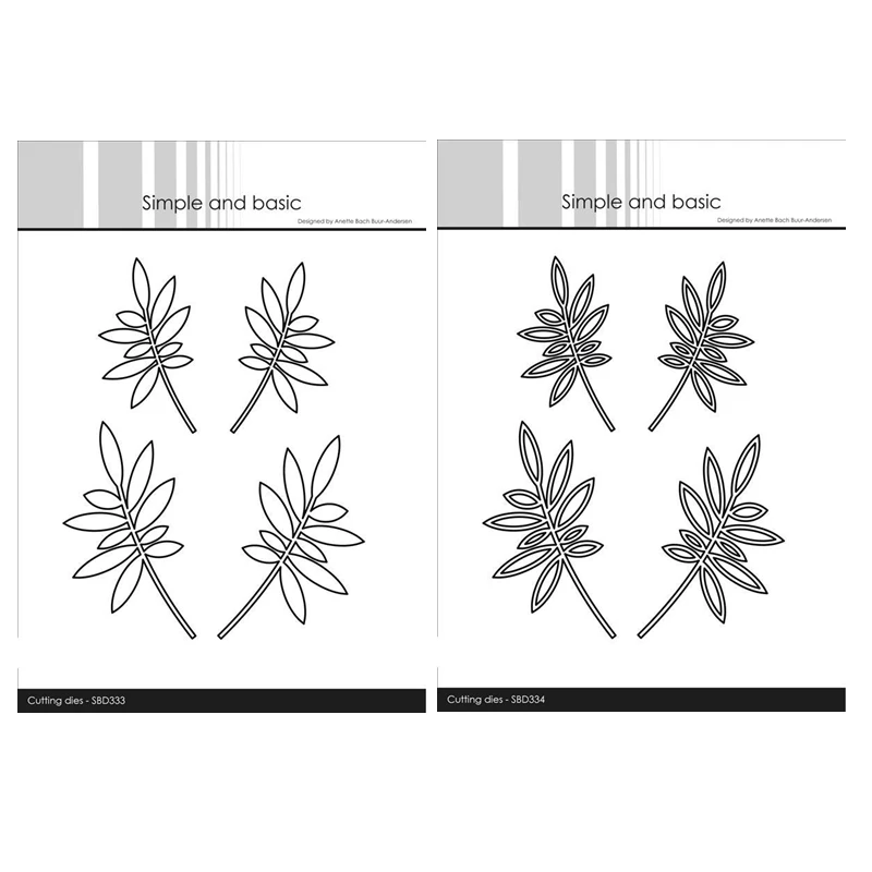 

Grene Med Blade Leaves Solid Outline Cutting Dies for New July 2023 Scrapbooking Paper Making Frame Card Craft Supplies No Stamp