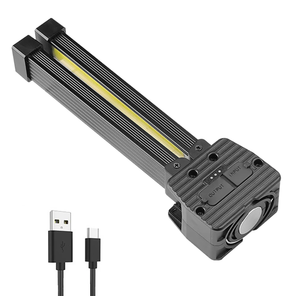Holofote de emergência cob recarregável usb xpe lanterna led ipx4 à prova d'água ajustável aventura caminhadas suprimentos ao ar livre