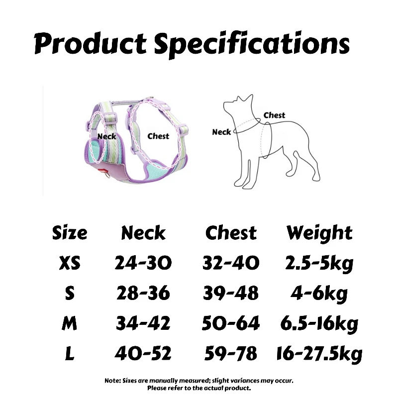 حزام صيفي للكلاب بدون هروب - شبكة تبريد على طراز H مع شرائط عاكسة ولمسات نيون، تصميم خفيف الوزن مقاوم للهروب