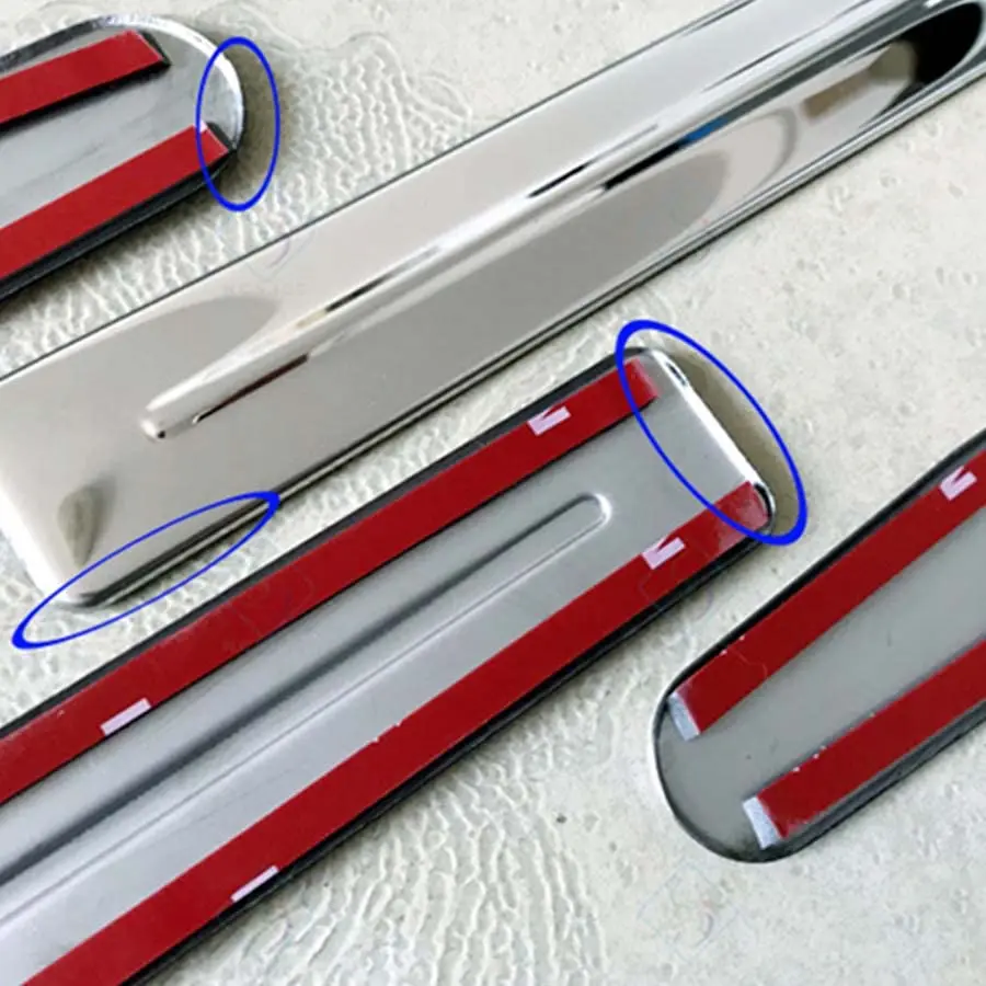 

Chrome Stainless Side Skirt Door Line Sill Garnish Body Molding Trim (38.6"+25.6")