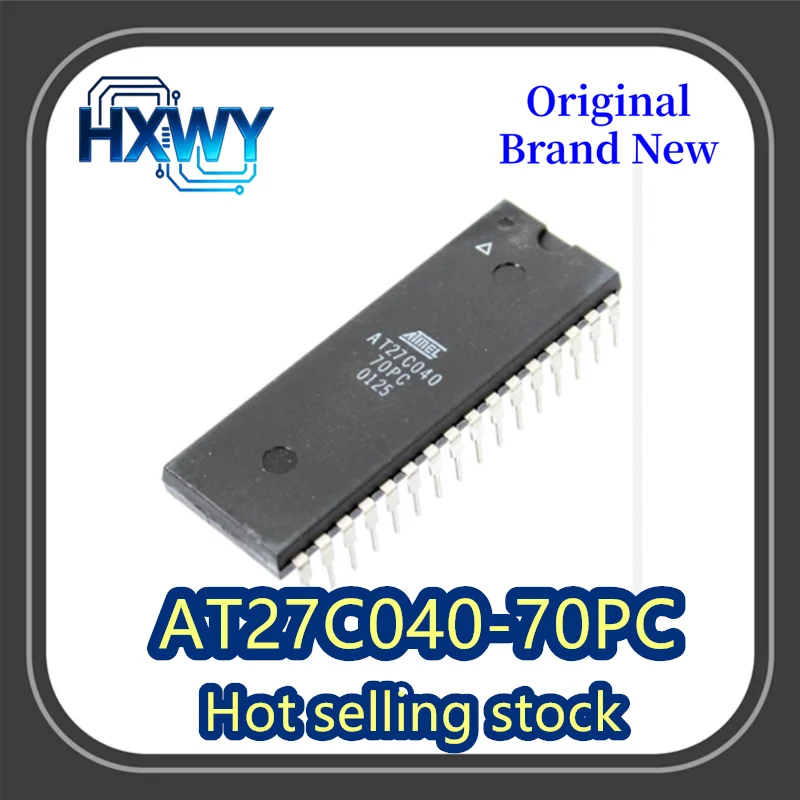 

(1/5 piece) AT27C040-70PC AT27C040 DIP-32 Integrated Circuit Chip Electronics Brand New Original