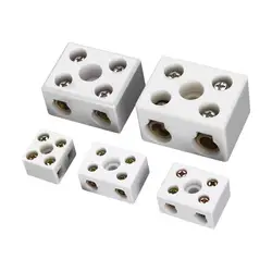 5Pcs 1W2H 2W5H 2/5/8 Bore Insulation Connector Porcelain Ceramic Terminal Block