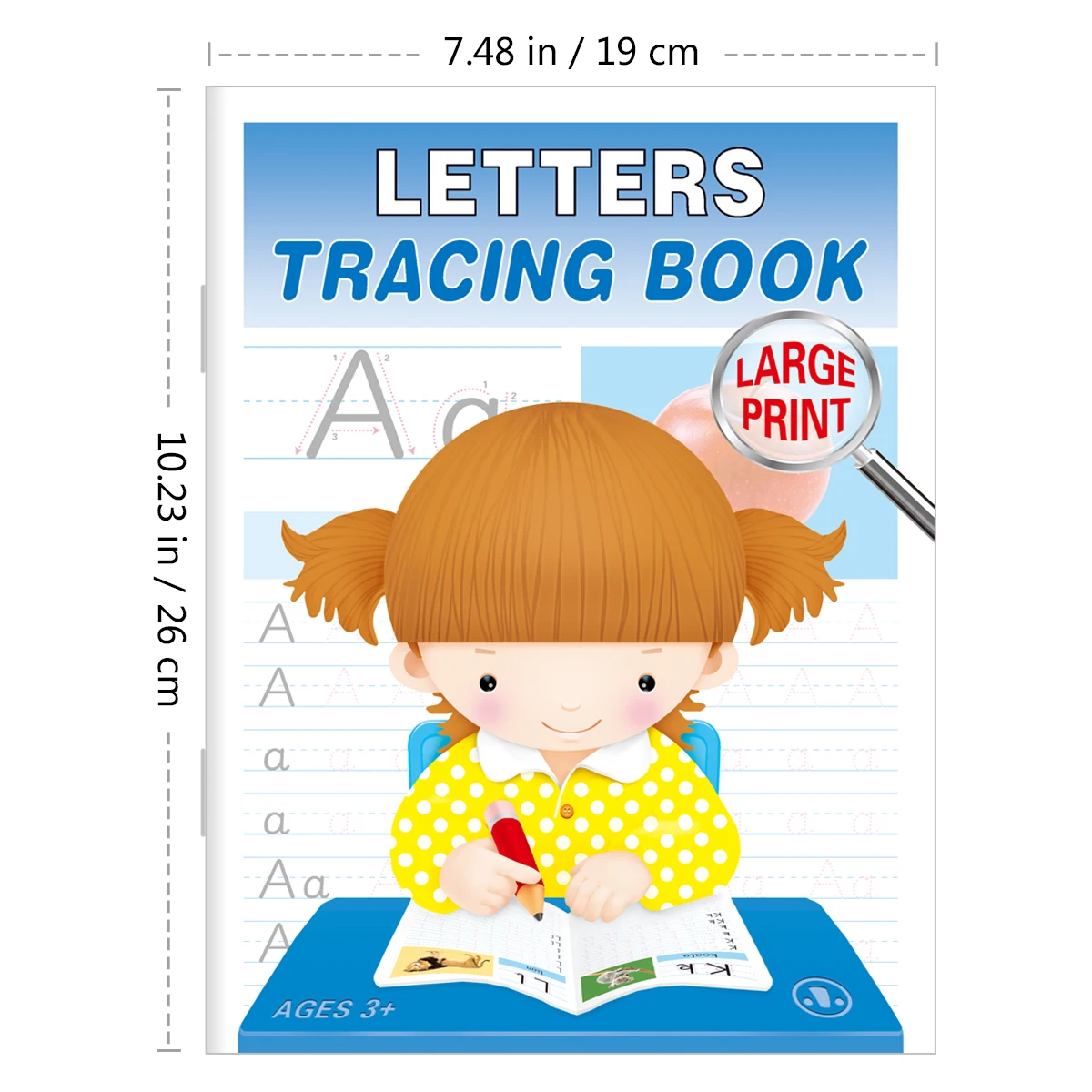 Children's Word Copying Book Alphabet Numbers Word Study Children's Head Start Series Spanish and English