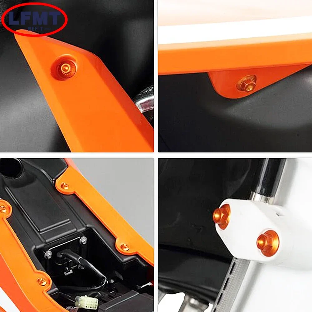 Kit de tornillos autorroscantes para motos de cross, 10 Uds., para KTM 125-300 350 400 450 530CC SX SXF XC XCF EXC EXCF XCW TPI, seis días 2004-2023