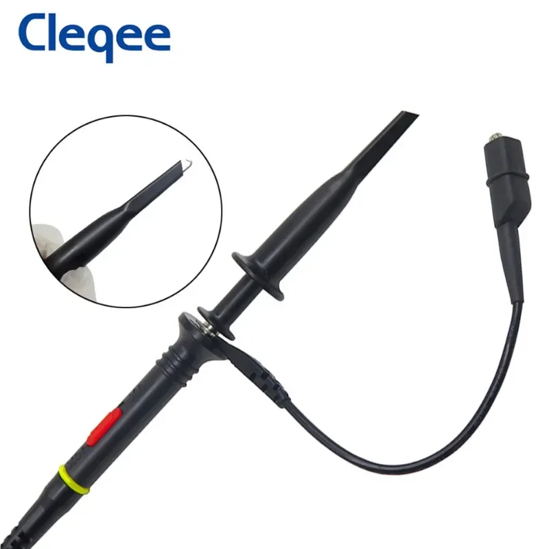 Cleqee P2200D Oscilloscope Probes 200MHz Insulated  + Test Hooks to 4mm Banana Plug Wire Mini Grabber to BNC Coaxial Cables Set