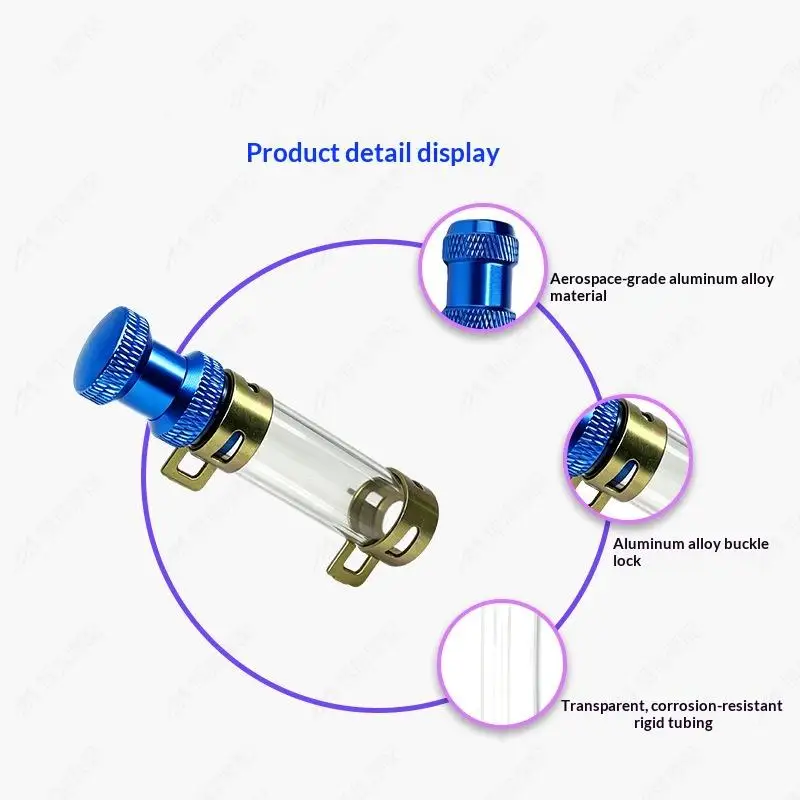 Aluminum Alloy Head Air Filter Drain Tube 1Pcs Sealed End Cap Heat Resistant Air Pipe for Auto Engine Air System