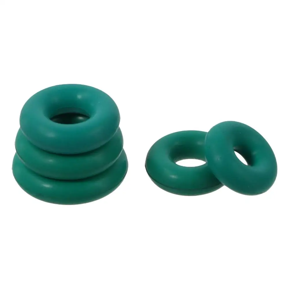 Fluorine Rubber O-Rings, 3.5mm Width Seal Gasket for Machinery Plumbing, Green, Pack of 10