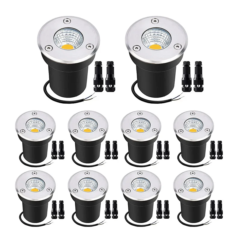 COB Technology LED Spotlights, Outdoor Lighting Suitable for Gardens, Public Places, Paths or Courtyards 5/7W DC12-24V IP67