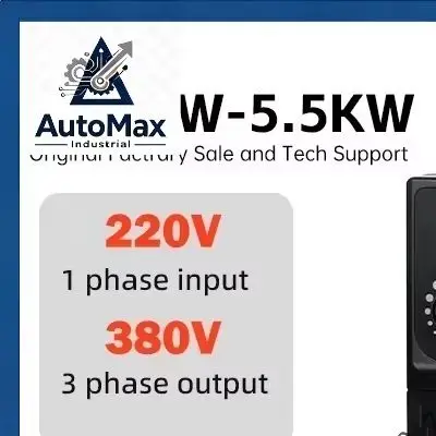 220V To 380V 1-Phase Input To 3-phase Output 0.75kw-5.5kw Micro Inverter Vector Control Frequency Converter for Industrial