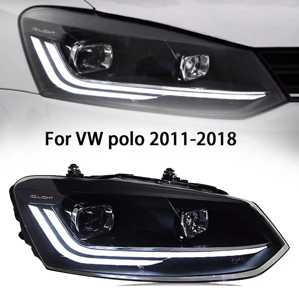 

Front headLamp For VW Polo 2011-2023 New Polo Head Light LED headlight LED DRL Assembly Upgrade Dynamic Signal Auto Accessories