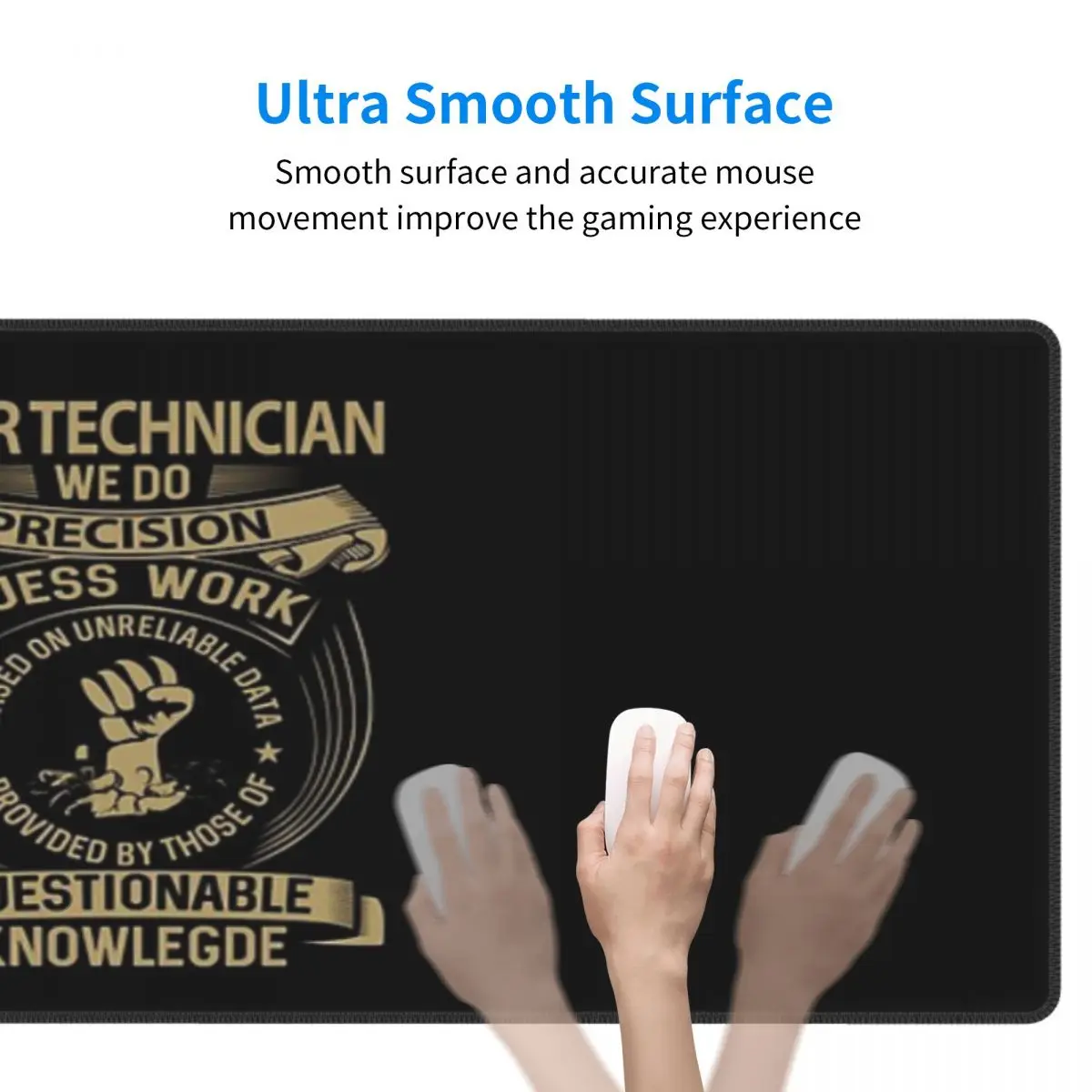 Ldar Technician T Shirt - We Do Precision Job Gift Item Tee Rubber Keyboard Pads