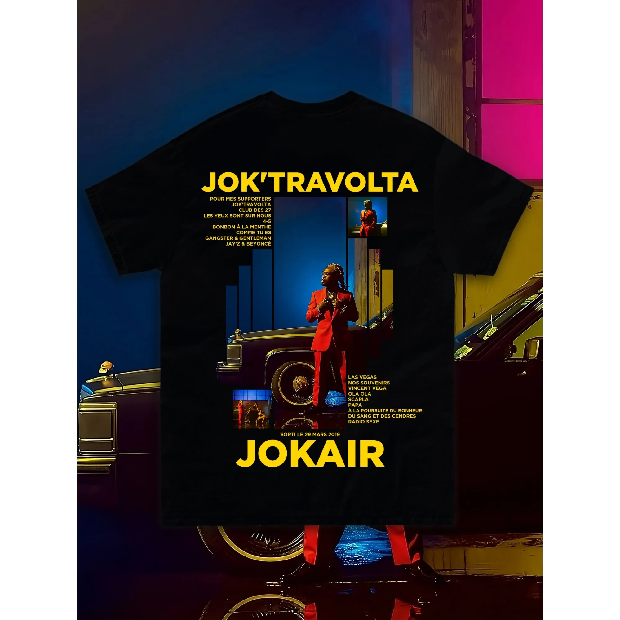JOKAIR Summer Tops T-shirts for Men New in Tops and T-shirts Cotton Men's Clothing Y2k Oversized GYM Graphic Sexmachine Vintage image 2