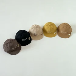 Chapeaux de baseball avec motif de lettres pour enfants, chapeaux de soleil en plein air, casquettes à visière en coton pour garçons et filles, printemps et été